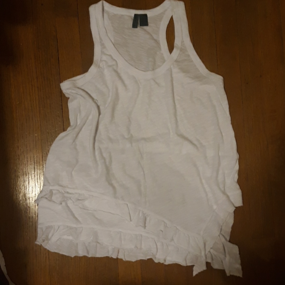 Anthropologie white tank